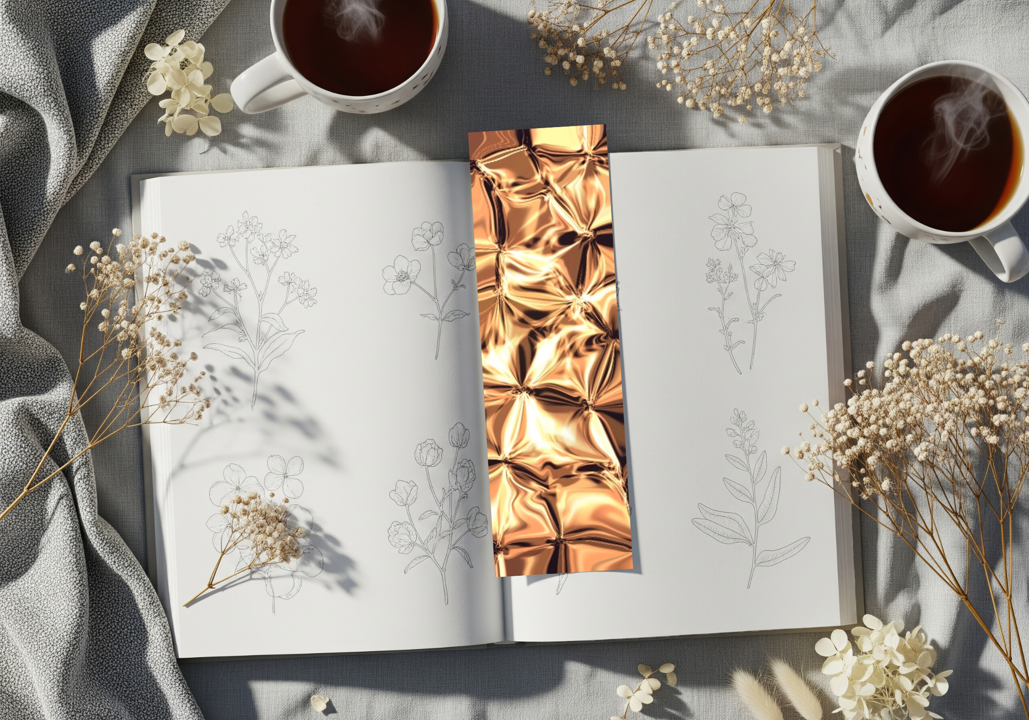 Golden Satin Sheets Bookmark