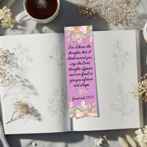 Inspirational Scripture Bookmark--Jeremiah 29:11