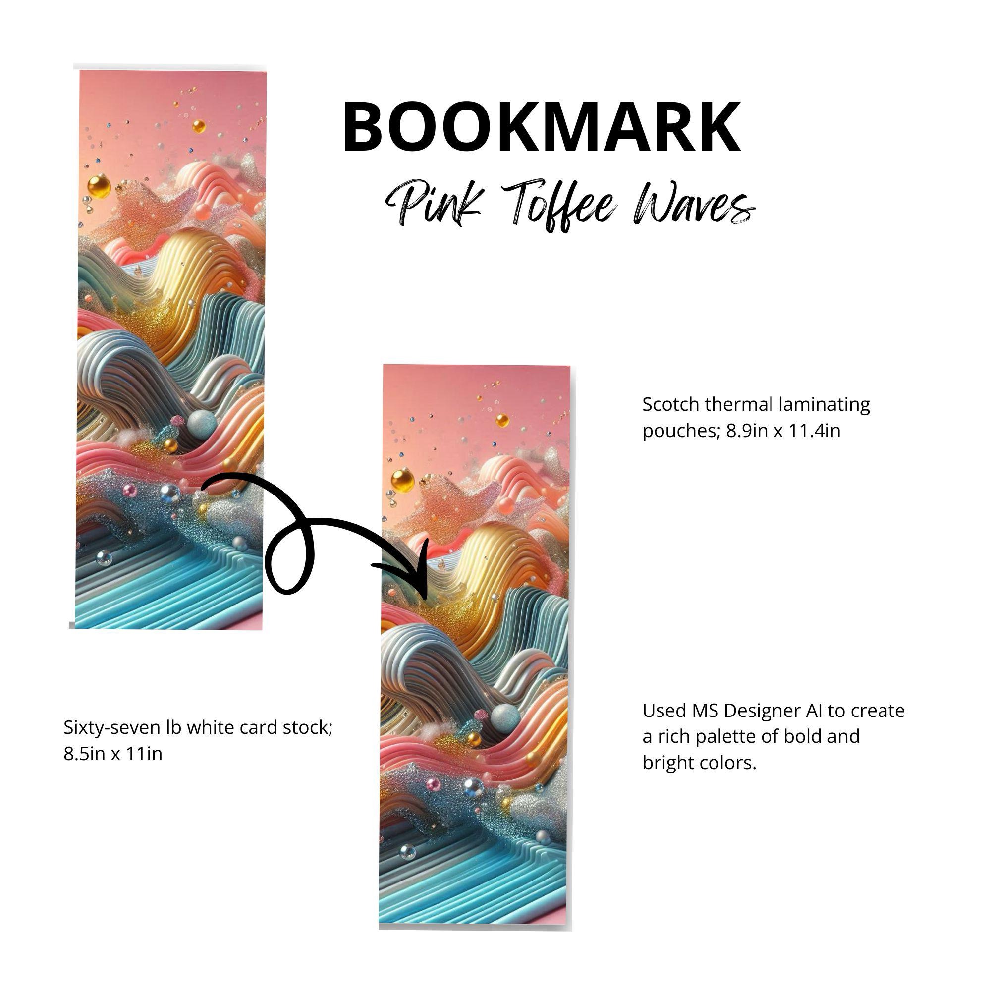 Blush Toffee Swirl Bookmark - Image 2