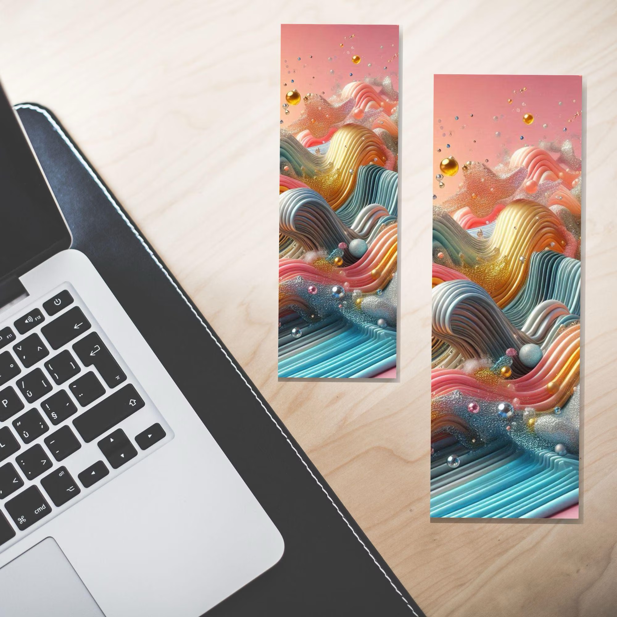 Blush Toffee Swirl Bookmark - Image 3