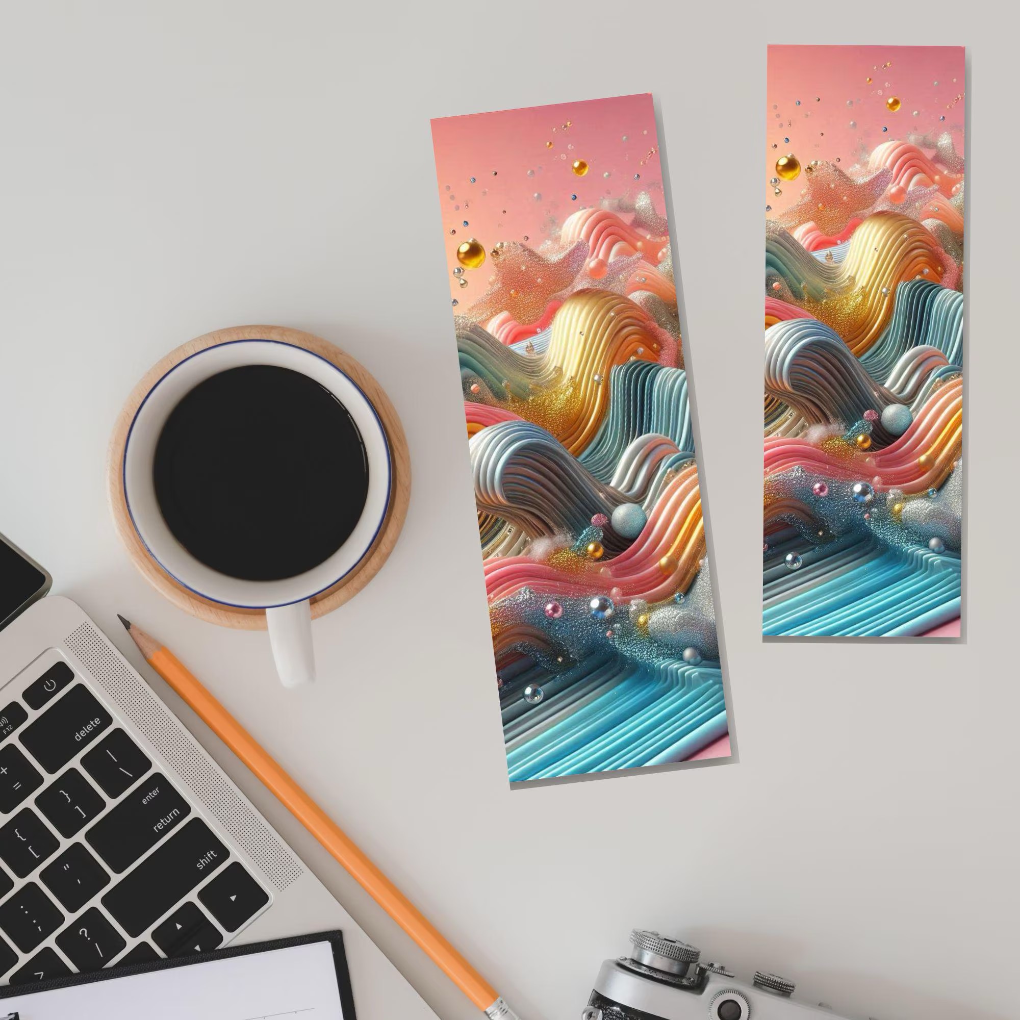 Blush Toffee Swirl Bookmark - Image 4