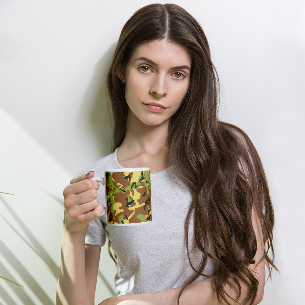 Green Camoflage Coffee Mug